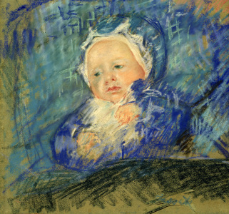 Bild-Nr: 30008803 Cassatt / Child on Blue Cushion / 1881 Erstellt von: Cassatt, Mary