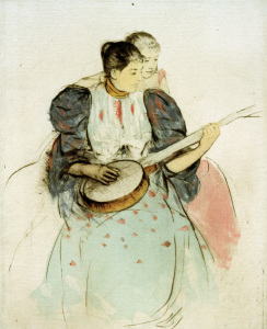 Bild-Nr: 30008817 Cassatt / Banjo Lesson / Etching Erstellt von: Cassatt, Mary