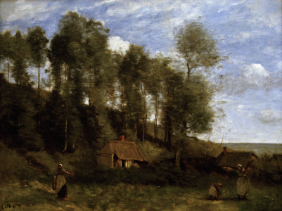 Bild-Nr: 30008851 Corot / Landscape near Etretat Erstellt von: Corot, Jean Baptiste Camille