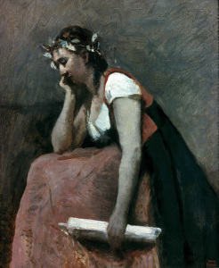 Bild-Nr: 30008893 Corot / La Poesie / c. 1868 Erstellt von: Corot, Jean Baptiste Camille