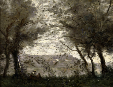 Bild-Nr: 30008897 C.Corot / Pond of Ville d'Avray / 1871 Erstellt von: Corot, Jean Baptiste Camille