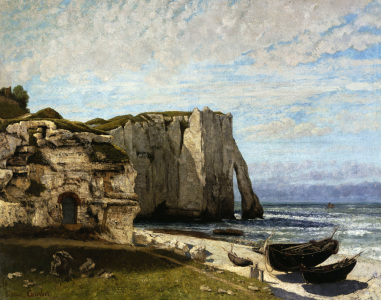 Bild-Nr: 30008993 Courbet / Cliff at Etretat Erstellt von: Courbet, Gustave