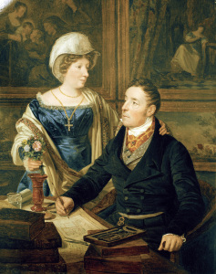 Bild-Nr: 30009216 F.G.Waldmüller / Cartographer and wife Erstellt von: Waldmüller, Ferdinand Georg