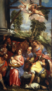 Bild-Nr: 30009377 Veronese Family / Adoration of Shepherds Erstellt von: Veronese, Paolo