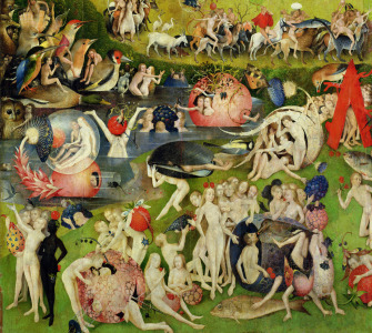 Bild-Nr: 31000091 The Garden of Earthly Delights: Allegory of Luxury, central panel of triptych, c Erstellt von: Bosch, Hieronymus