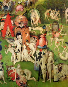 Bild-Nr: 31000092 The Garden of Earthly Delights: Allegory of Luxury, central panel of triptych, c Erstellt von: Bosch, Hieronymus