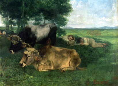 Bild-Nr: 31000297 La Siesta Pendant la saison des foins , 1867, Erstellt von: Courbet, Gustave