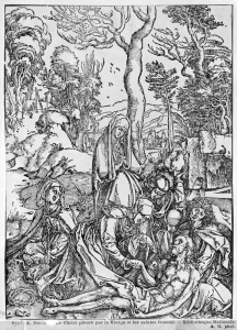 Bild-Nr: 31000377 Christ mourned by the Virgin and the female Saints, from 'The Great Passion' ser Erstellt von: Dürer, Albrecht