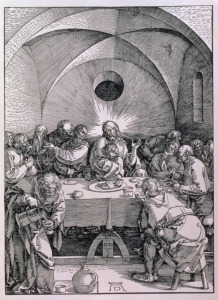 Bild-Nr: 31000380 The Last Supper from the 'Great Passion' series, pub. 1511 Erstellt von: Dürer, Albrecht