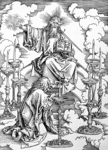 Bild-Nr: 31000388 The Vision of The Seven Candlesticks from the 'Apocalypse' or 'The Revelations o Erstellt von: Dürer, Albrecht