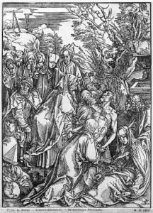 Bild-Nr: 31000392 The entombment of Christ, from 'The Great Passion' series, 1497-1500 Erstellt von: Dürer, Albrecht