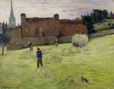 Bild-Nr: 31000472 Haymaking in Brittany, 1888 Erstellt von: Gauguin, Paul