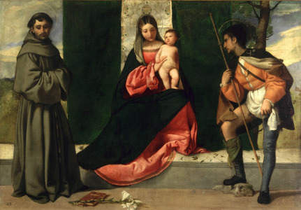 Bild-Nr: 31000518 Virgin and Child with St. Anthony of Padua and St. Rocco Erstellt von: Giorgione (Giorgio da Castelfranco | Barbarelli)