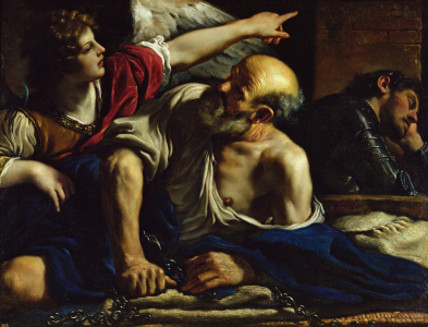 Bild-Nr: 31000613 St. Peter Freed by an Angel Erstellt von: Guercino, Giovanni Francesco Barbieri