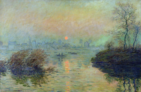 Bild-Nr: 31000865 Sun Setting over the Seine at Lavacourt. Winter Effect, 1880 Erstellt von: Monet, Claude