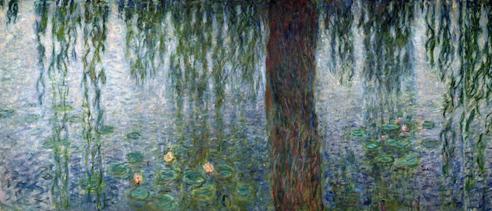 Bild-Nr: 31000919 Waterlilies: Morning with Weeping Willows, detail of the left section, 1915-26 Erstellt von: Monet, Claude
