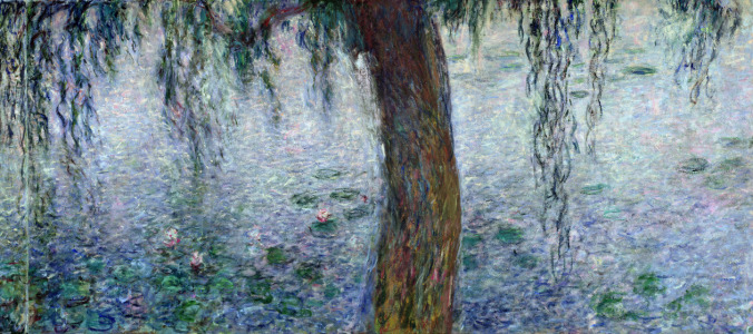 Bild-Nr: 31000920 Waterlilies: Morning with Weeping Willows, detail of the right section, 1915-26 Erstellt von: Monet, Claude
