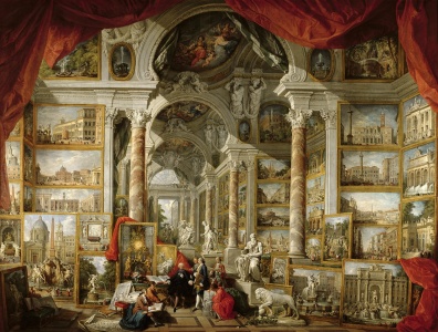 Bild-Nr: 31000944 Gallery with Views of Modern Rome, 1759 Erstellt von: Pannini, Giovanni Paolo