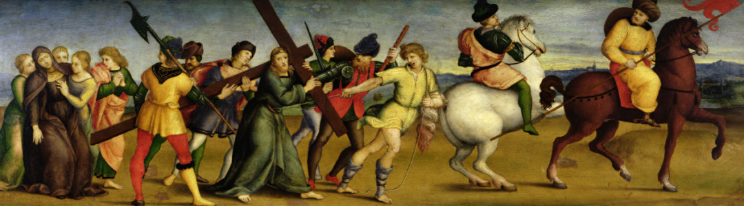 Bild-Nr: 31000989 The Procession to Calvary, c.1504-05 Erstellt von: Raffaello Santi (Raffael)