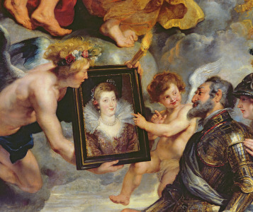 Bild-Nr: 31001241 The Medici Cycle: Henri IV Receiving the Portrait of Marie de Medici 1621-25 Erstellt von: Rubens, Peter Paul