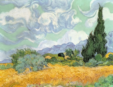 Bild-Nr: 31001371 Wheatfield with Cypresses, 1889 Erstellt von: van Gogh, Vincent