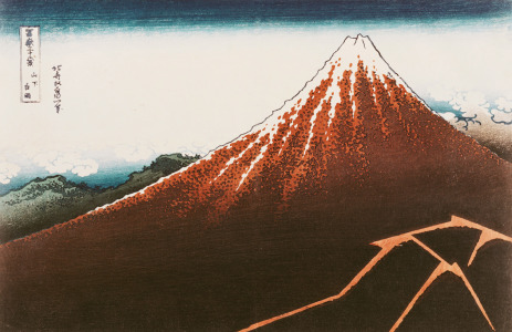 Bild-Nr: 31001538 Fuji above the Lightning', from the series '36 Views of Mt. Fuji' Erstellt von: Hokusai, Katsushika