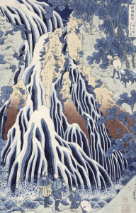 Bild-Nr: 31001543 Kirifuri Fall on Kurokami Mount, from the series 'Shokoku Taki Meguri' c.1832 Erstellt von: Hokusai, Katsushika