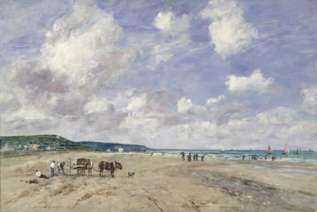 Bild-Nr: 31001696 The Beach at Tourgeville, 1893 Erstellt von: Boudin, Eugene Louis