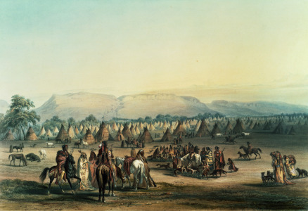 Bild-Nr: 31001717 Camp of Piekann Indians Erstellt von: Catlin, George