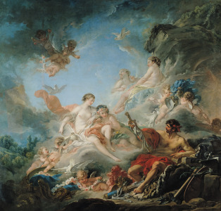 Bild-Nr: 31002277 The Forge of Vulcan, or Vulcan presenting arms for Aeneas to Venus, tapestry car Erstellt von: Boucher, Francois