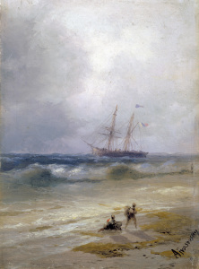 Bild-Nr: 30008665 I.K.Aivasovsky / Ship out at Sea / 1896 Erstellt von: Aiwasowski, Iwan Konstantinowitsch