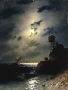 Bild-Nr: 30008673 I.Aivazovsky, Moonlit Seascape, 1863 Erstellt von: Aiwasowski, Iwan Konstantinowitsch