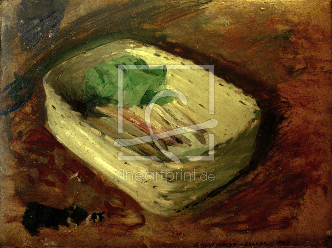 Asparagus stilllife 1880 print as a poster 30...