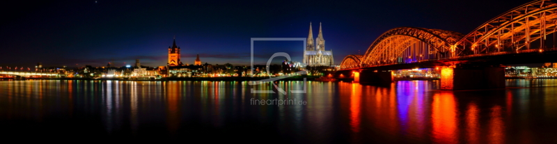 Koln Panorama As A Canvas Print Fine Art