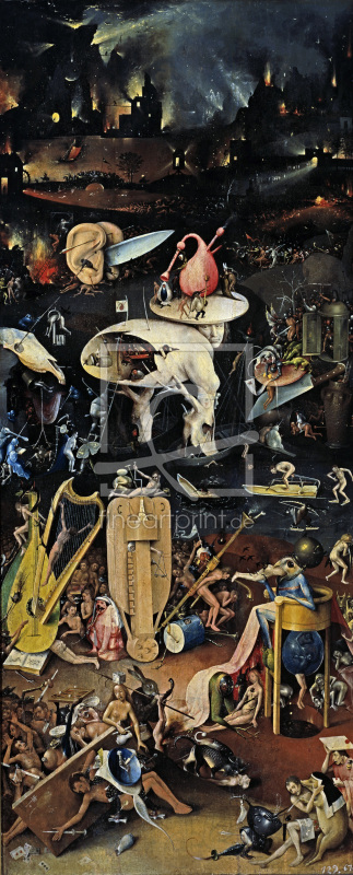 Bosch Garden Of Earthly Delights R Wing As A Canvas