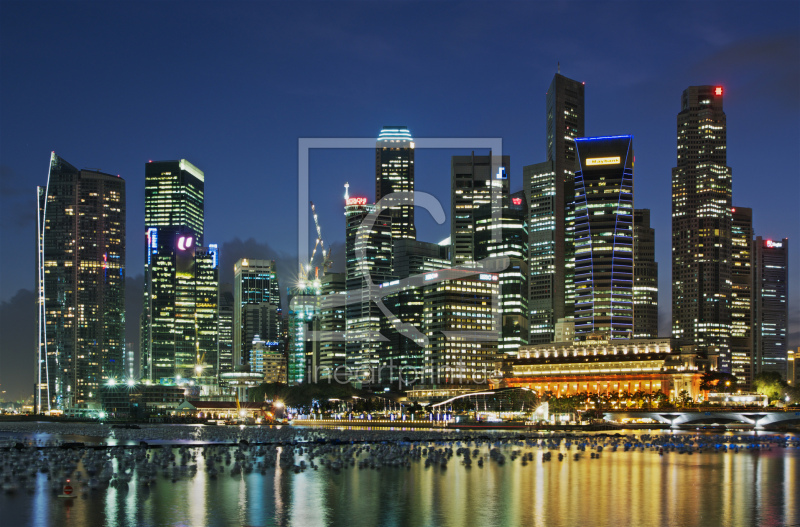 Singapore Skyline As A Canvas Print Fine Ar