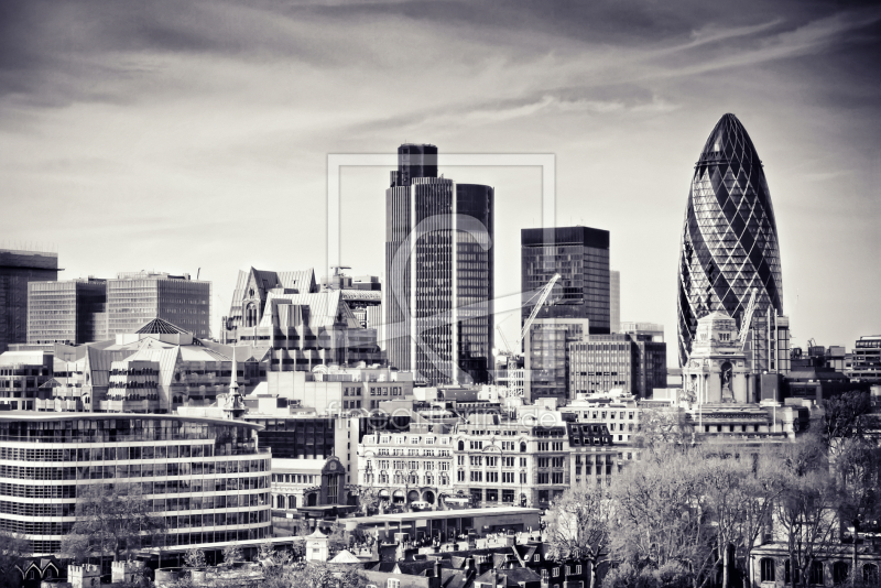 London Skyline Sw As A Canvas Print 9964520 Fine