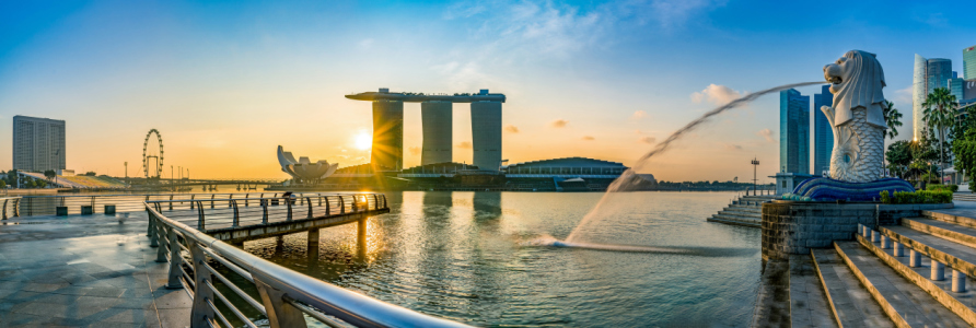 Picture no: 11789784 Sonnenaufgang in Singapur Pano Created by: Bart-Achilles