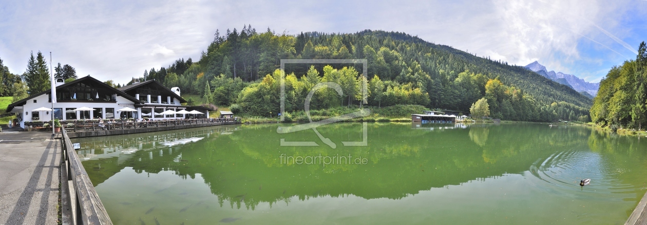 Bild-Nr.: 10004871 Panorama Riessersee mit Zugspitze erstellt von Erhard Hess