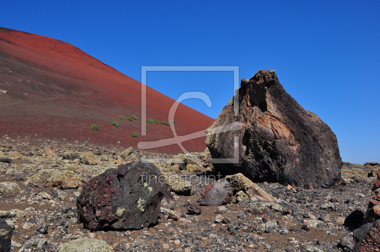 Bild-Nr.: 10008113 Lanzarote, Caldera Colorado mit Vulkanbomben erstellt von Almut Rother