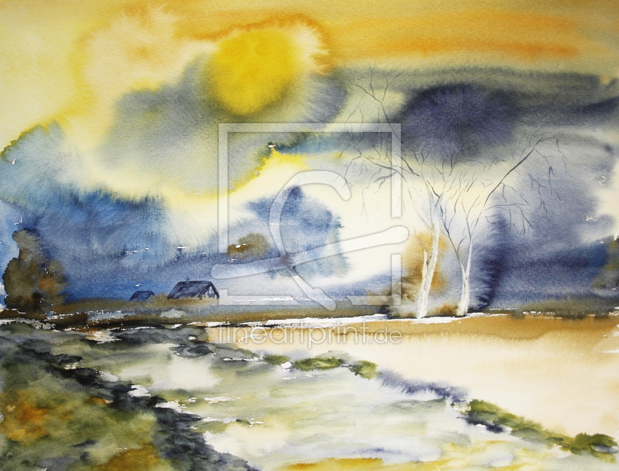 Bild-Nr.: 10009591 Landschaft - Aquarell erstellt von Galerie-Fotoeffekt