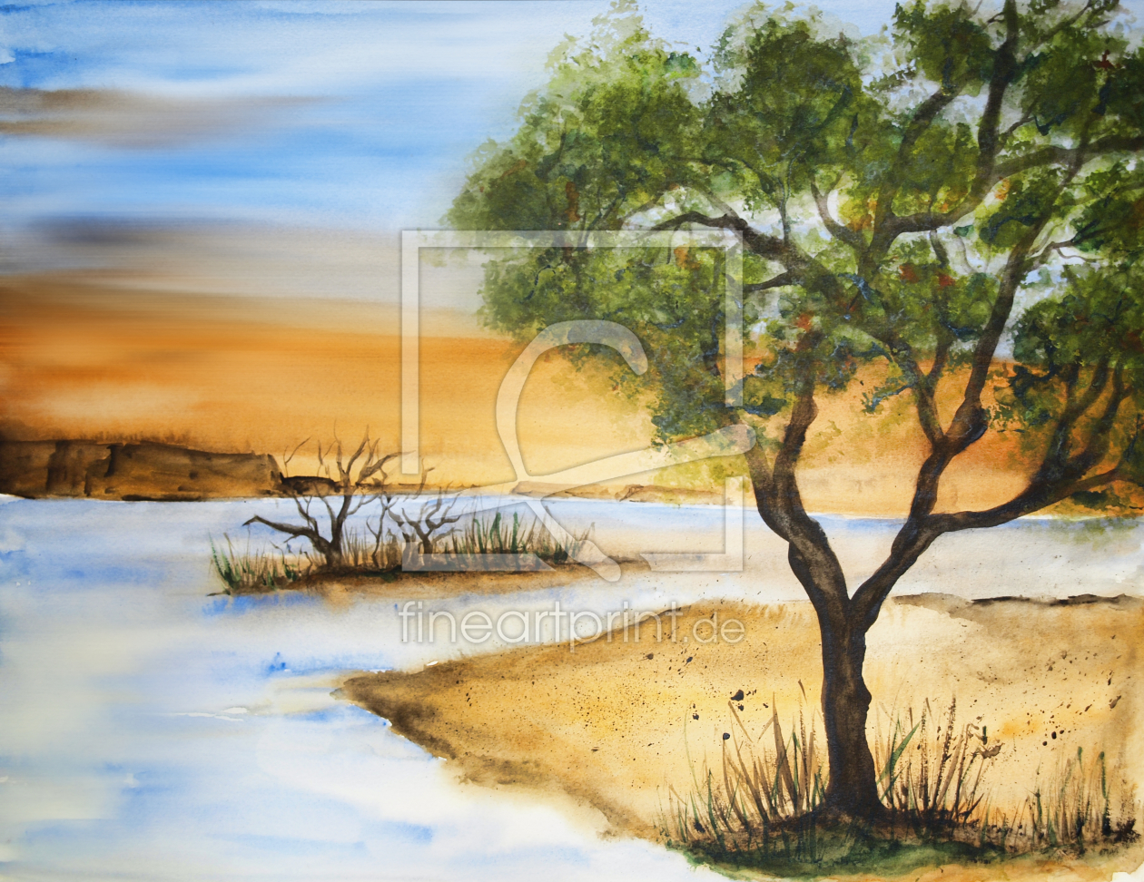 Bild-Nr.: 10009687 Landscape - Aquarell erstellt von Galerie-Fotoeffekt