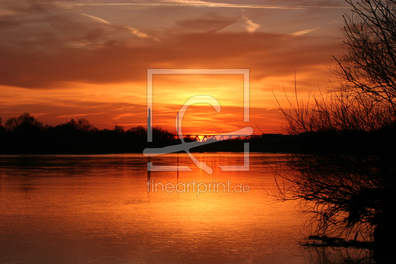 Bild-Nr.: 10026731 Sonnenuntergang am Fluss erstellt von tdietrich