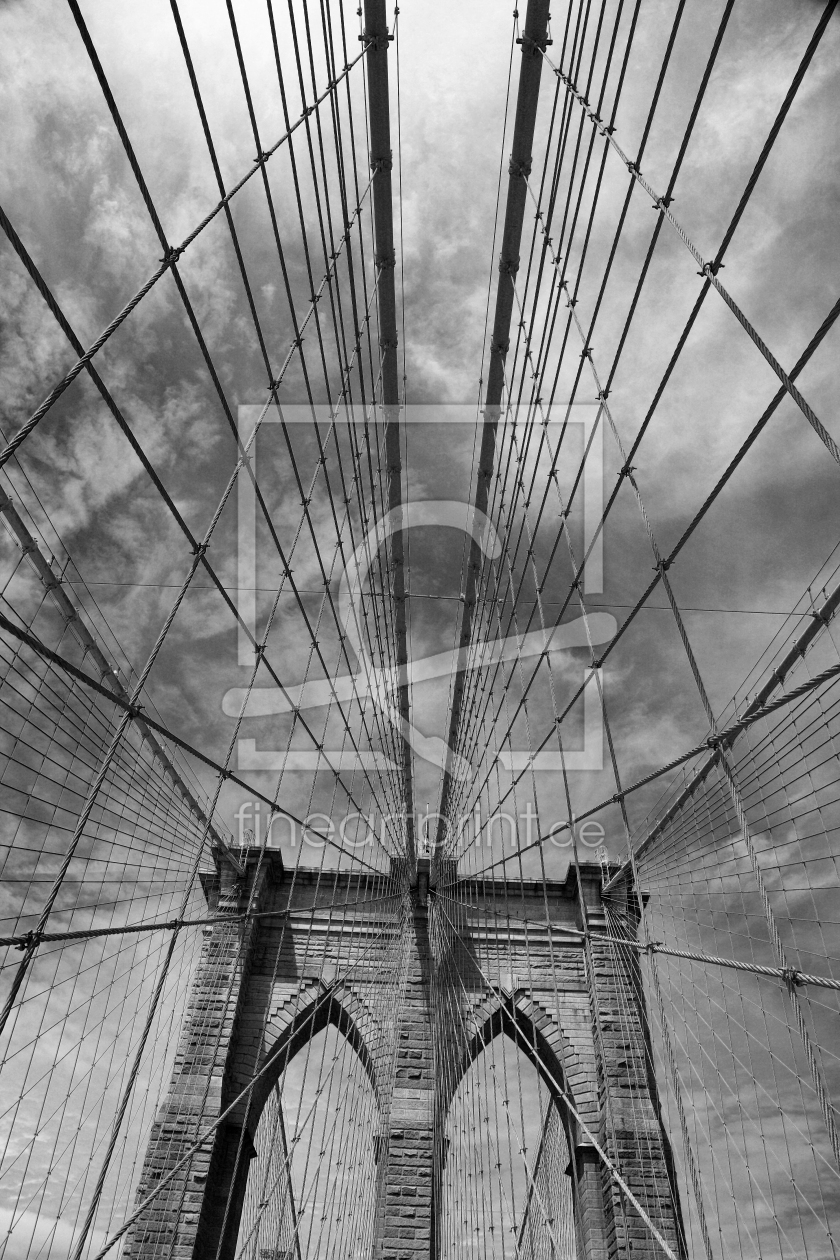 Bild-Nr.: 10030361 Brooklyn Bridge Drahtnetz erstellt von Buellom