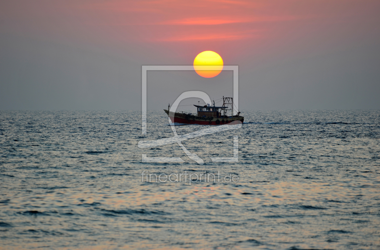 Bild-Nr.: 10030447 sonne meer und fischerboot erstellt von ralf werner froelich