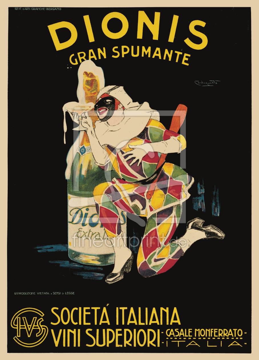 Bild-Nr.: 10039166 Dionis Gran Spumante by Plinio Codognato - 1922 erstellt von CASA-FINE-ARTS