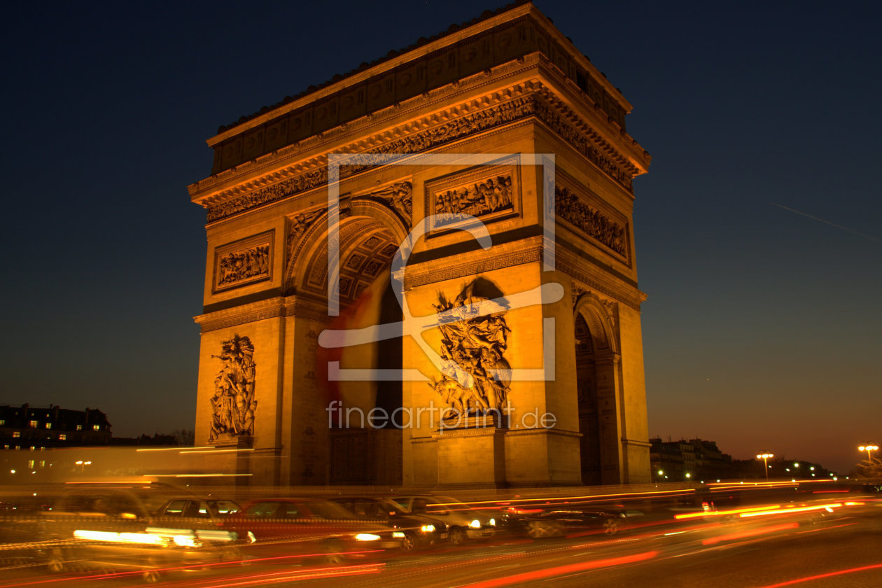 Bild-Nr.: 10040331 Arc de Triomphe zur blauen Stunde erstellt von Luckystar