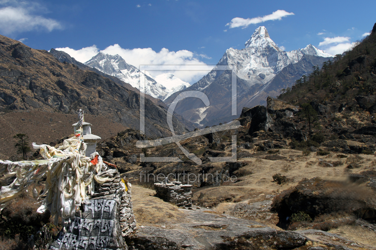 Bild-Nr.: 10052083 Ama Dablam Blick erstellt von Gerhard Albicker