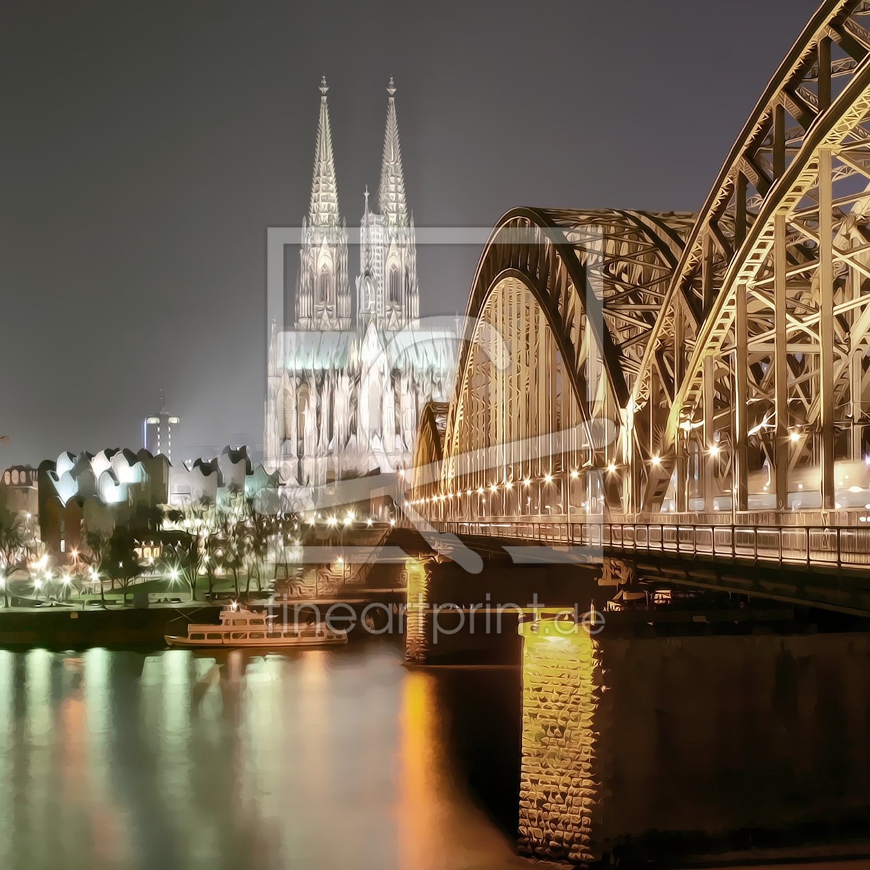 Bild-Nr.: 10076849 Köln Stadtansicht - Flame erstellt von Galerie-Fotoeffekt