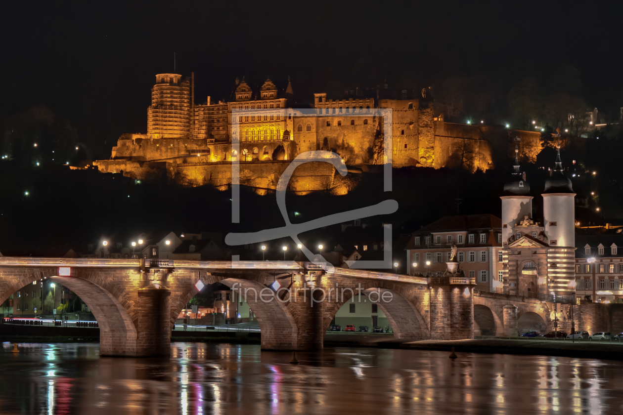 Bild-Nr.: 10077035 Heidelberg bei Nacht erstellt von make